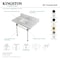 Kingston Brass 36X22 Marble Vanity Top W/ Acrylic Feet Combo, Marble/Chrome KVPB3630MASQ1 - alternate 2